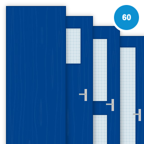 Buy Painted Blue (RAL 5017) Single 60 Minute Fire Doors (FD60)
