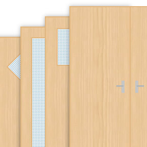 Buy Ash Veneer Door & Half Fire Doors