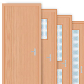 Buy Beech Veneered 30 Minute Fire Door Sets (FD30)
