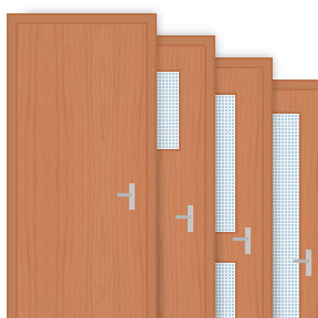 Buy Cherry Veneered 30 Minute Fire Door Sets (FD30)