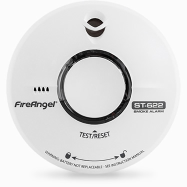 A range of smoke detectors from FireAngel including battery and mains powered units