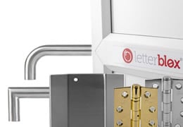 Fire rated door furniture including hinges, ironmongery protection and security door viewers Fire door furniture and accessories