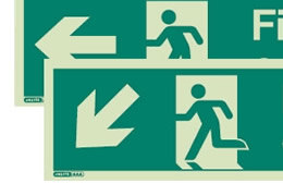 Our range of photoluminescent fire exit signs Our range of photoluminescent fire exit signs