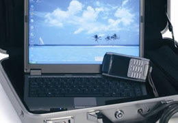 Laptop Security to prevent thieves from snatching your laptop when on the train, in a cafe or in the car