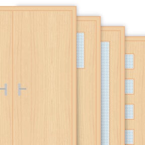 Buy Maple Veneer 60 Minute Double Fire Door Sets (FD60)