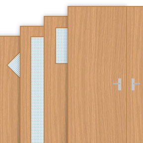 Buy Oak Veneer Door & Half Fire Doors