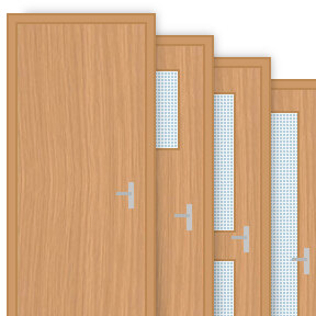 Buy Oak Veneered 30 Minute Fire Door Sets (FD30)