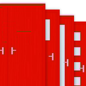 Buy Painted Red (RAL 3024) 60 Minute Double Fire Door Sets (FD60)