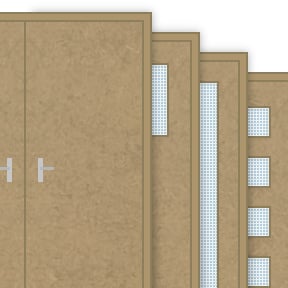 Buy Unfinished 60 Minute Double Fire Door Sets (FD60)