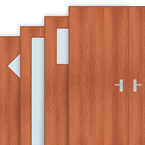 Buy Sapele Veneer Door & Half Fire Doors