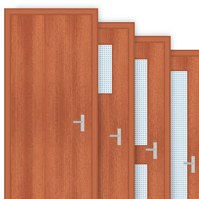 Buy Sapele Veneered 30 Minute Fire Doors Sets (FD30)