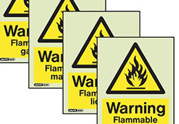 Photoluminescent (glow-in-the-dark) warning signs More info about Warning Signs