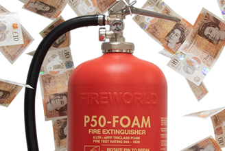 What are P50 fire extinguishers?