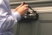 Installing the Freedor free-swing door closer on the push side of a door